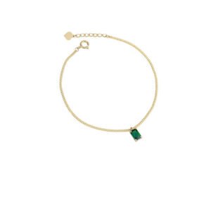 Emerald 14k Gold Bracelet
