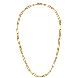 14k square gold necklace