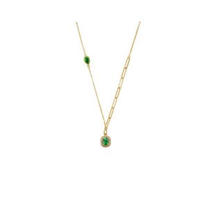 Emerald 14k Gold Necklace