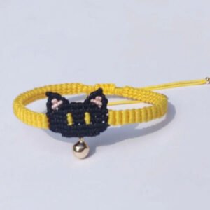 cat macrame bracelet
