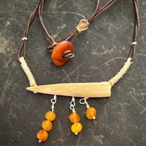 Orange Ethnic Necklace